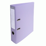 CLASSEUR À LEVIER PVC A4 DOS DE 70MM. - LILAS - LOT DE 10