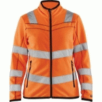 VESTE MICROPOLAIRE HAUTE VISIBILITÉ FEMME TAILLE XXL - BLAKLADER