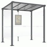 ABRI BUS MILAN 2.50 M - 2 BARDAGES LATÉRAUX - GRIS PROCITY - PROCITY