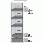 ARMOIRE SÉCURITÉ S-CLASSIC-90 S90.196.060.WDAS GRIS CLAIR