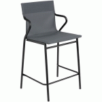 FAUTEUILS MIDDLE HORIZON STORM GREY/NOIR - LAFUMA MOBILIER