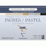 INGRES PASTEL BLOC COLLÉ 25F 18X24CM 130G - ASSORTIMENT PASTEL - LOT DE 4