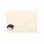 LOT DE 2 - PAQUET DE 20 ENVELOPPES POLLEN 162X229MM 120G/M² - IVOIRE
