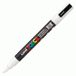 MARQUEUR POSCA PC3M POINTE MOYENNE 0,9 À 1,3 MM - BLANC