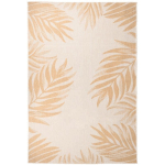 VIDAXL - TAPIS À TISSAGE PLAT D'EXTÉRIEUR 160X230 CM MOTIF DE FEUILLE