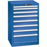 ARMOIRE BLEU SÉCU. 564X572X850 AVEC 8 TIR. 75KG _ 14.250.100 - LISTA