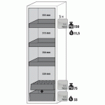ARMOIRE SÉCURITÉ S-PHOENIX-90 S90.196.060.FDAS BLANC - ASECOS