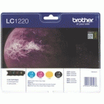 BROTHER LC1220 PACK CARTOUCHE DE 4 COULEURS POUR IMPRIMANTE JET D