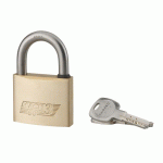 CADENAS À CLÉ EN LAITON MONOBLOC AVEC ANSE INOX - MACH.3 T2 - COFFRE 60MM - ANSE 34MM FTH THIRARD