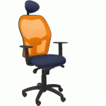 CHAISE JORQUERA AVEC APPUI-TÊTE ORANGE/BLEU MARINE - PIQUERAS Y CRESPO