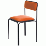 CHAISES BISTROT ASSISE VELOURS ROUILLE - MEET BY PAPERFLOW