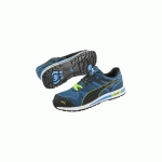 BASKETS DE SÉCURITÉ BASSE BLAZE KNIT LOW S1P HRO SRC BLEU/VERT P43 - PUMA - 643060-T.43