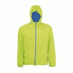 COUPE-VENT DOUBLÉ EN NYLON LIME FLUO/ROYAL