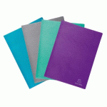 LOT DE 20 - PROTÈGE-DOCUMENTS COUVERTURE CARTE SEMI RIGIDE TEKSTO 40 VUES - A4 - COULEURS ASSORTIES