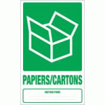 PANNEAU DÉCHETS PAPIERS/CARTONS