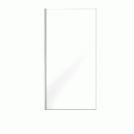 PAROI DE DOUCHE FIXE CHROMÉE PARMA 2 - VERRE TRANSPARENT - 100 CM AURLANE