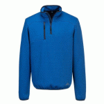 PORTWEST KX376 SWEATSHIRT TEXTURÉ 1/4 ZIP KX3 BLEU QUARTZ - TAILLE XXXL