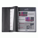 LOT DE 2 - PROTÈGE-DOCUMENTS OPAQUES A4 20 POCHETTES LE LUTIN CLASSIQUE OXFORD NOIR