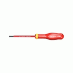 TOURNEVIS PROTWIST® ISOLÉ 1000V POUR VIS À FENTE 4X150MM LONGUEUR TOTALE 260MM - FACOM - AT4X150VE