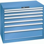 ARMOIRE 7 TIROIRS 1023X725X850MM-CAPACITÉ 200KG-BLEU - LISTA
