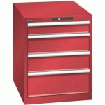 ARMOIRE ROUGE 564X725X700 AVEC 4 TIR. 75KG _ 14.350.070 - LISTA