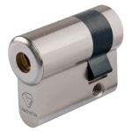CYLINDRE VACHETTE AXITEC -  30X10MM - NICKELÉ MAT - VIS DE 60 - 5101AXITEC-30X1
