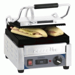 GRILL PANINI AVEC TIMER PETIT PREMIUM CASSELIN - PLAQUES RAINURÉES