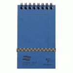 MINOR PAD EUROPA BLOC RELIURE INTÉGRALE EN-TÊTE 7,6X12CM 120 PAGES DÉTACHABLES LIGNÉ - BLEU - LOT DE 10