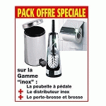 PACK ACCESSOIRES WC GAMME INOX