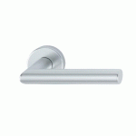 POIGNÉES SUR ROSACES BEC-DE-CANE - ALUMINIUM ARGENT - AMSTERDAM HOPPE