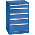 ARMOIRE BLEU SÉCU. 564X572X850 AVEC 5 TIR. 75KG _ 14.256.100 - LISTA