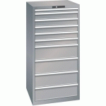 ARMOIRE GRIS PIGEON 717X725X1450 AVEC 10 TIR. 75KG - LISTA