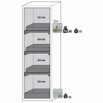 ARMOIRE SÉCURITÉ S-PHOENIX VOL.2-90 S90.196.060.FDACR GRIS - ASECOS