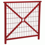 BARRIÈRE LISBONNE 1 M STRUCTURE GRILLAGÉE - ZINC ROUGE 3004 - PROCITY