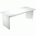 BUREAU DROIT AVEC PIEDS PANNEAUX VISUAL - 180 CM - BLANC - ARTARREDI