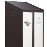 COIFFE INCLINÉE POUR VESTIAIRE AVANTAGE - LARGEUR 60 CM - ANTHRACITE