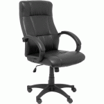 FAUTEUIL DE DIRECTION MUNERA SIMILICUIR - NOIR - FOROL