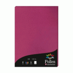 LOT DE 2 - ETUI DE 50 FEUILLES POLLEN 210X297MM 120G/M2 - FRAMBOISE