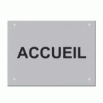 PLAQUE SIGNALÉTIQUE PERSONNALISABLE ACRYLIQUE - 30 X 20 CM META-PLAST 1 LIGNE