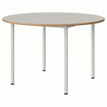 TABLE MALIBU Ø 120 T6 4P STRA ALAISÉ BLC SEL W911/BLC 9016