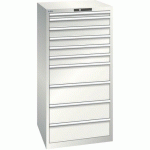 ARMOIRE BLANC GRIS 717X725X1450 AVEC 10 TIR. 200KG - LISTA