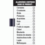 BANDE 14 ALLERGÉNÈNES + ÉTIQUETTE GRIP