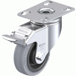 BLICKLE - ROULETTE PIVOTANTE À FREIN Ø 80MM BANDAGE CAOUTCHOUC SBR 80KG - LKPA-VPA 80K-FI