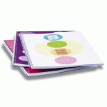 PEIGNE À RELIER MÉTAL WIREBIND, A4, 34 BOUCLES, 8 MM - LOT DE 2