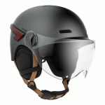 CASQUE VÉLO CASR GLOW AVEC LED ET VISIERE GRIS ANTHRACITE – L