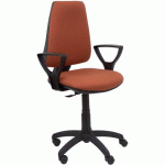 CHAISE ELCHE CP BRAS FIXE - ROUE NYLON - MARRON