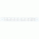 GRILLE D’ENTRÉE D’AIR ACOUSTIQUE ALU DOUBLE PLATE - TYPE 488 - BLANC - 475MM RENSON