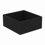 BAC POUR BIBLIOTHÈQUE LUMYA L 40 CM MÉLAMINÉ NOIR