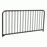 BARRIÈRE À BARREAUX 2 M - GALVA NOIR 9005 - PROCITY