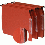 LOT DE 25 DOSSIERS KRAFT VOLETS D\'AGRAFAGE BUDGET POUR ARMOIRE FOND V - MANUTAN COLLECTIVITÉS